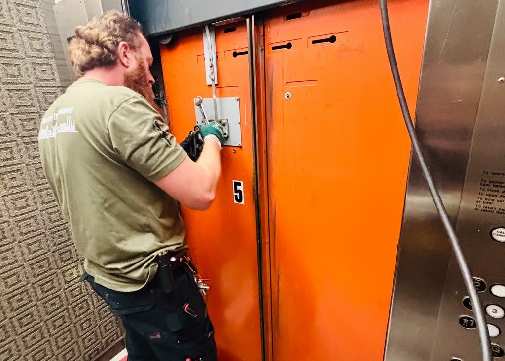 Residential home elevator serviced by Spokane Elevator Company